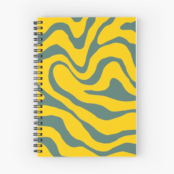 Aperçu de l'œuvre Modèle de vague abstraite jaune et vert créée et vendue par LinDraws.