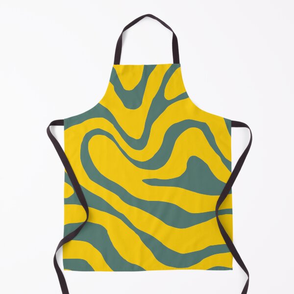 Item preview, Patrón de onda abstracto amarillo y verde designed and sold by LinDraws.