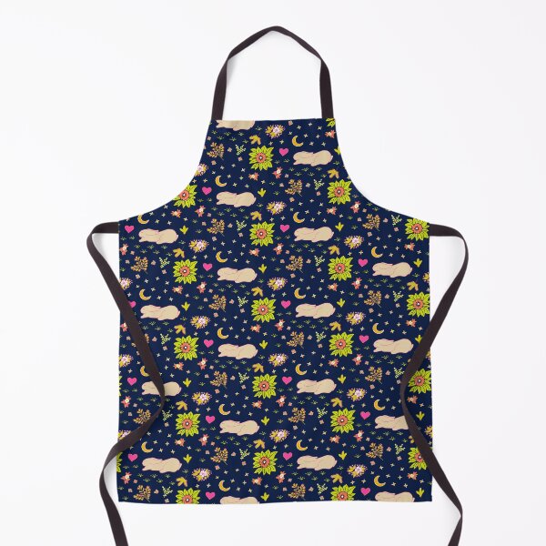 Item preview, Sleeping rabbits on colorful meadow at night designed and sold by colorofmagic.