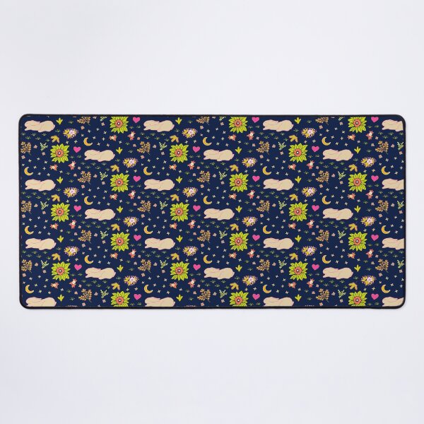 Item preview, Sleeping rabbits on colorful meadow at night designed and sold by colorofmagic.