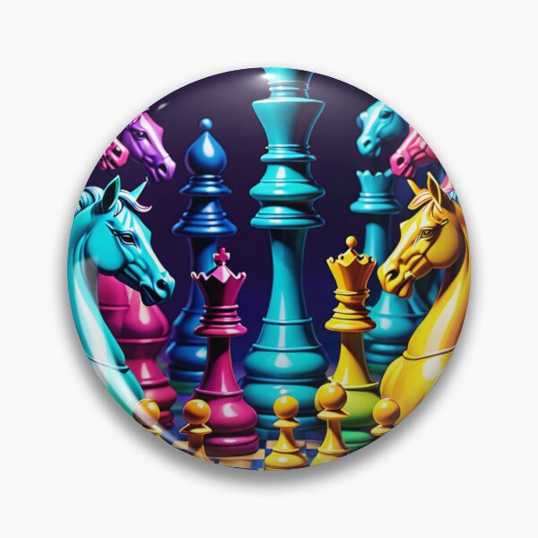 Item preview, Chess Pieces Colorful designed and sold by Planetporridge.