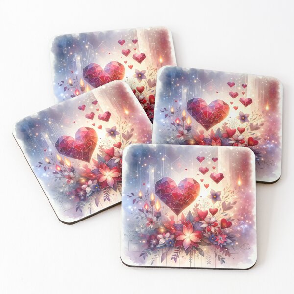 Item preview, Valentines Geometric Hearts designed and sold by Zenalia.