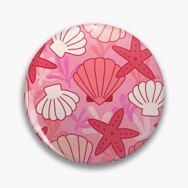 Item preview, Summer Seashell Pattern (pink/coral) designed and sold by Design Minds Boutique.