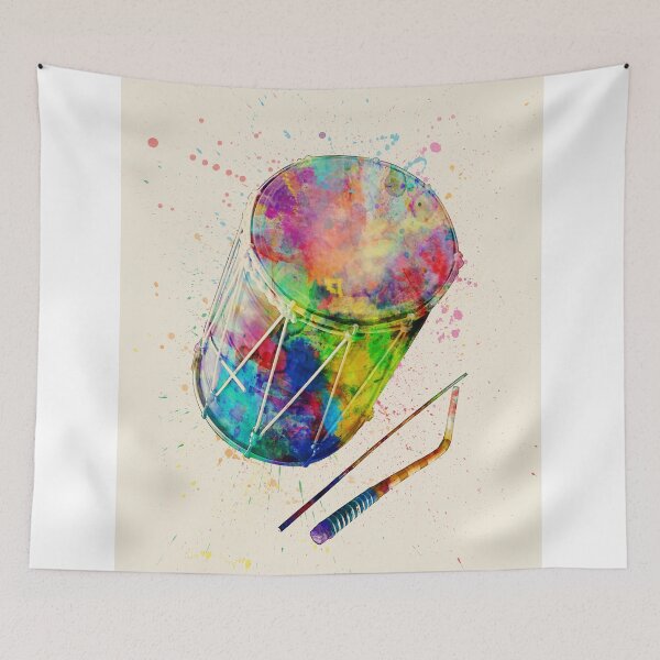 Item preview, Dhol Drum Abstract Watercolor designed and sold by ArtPrints.