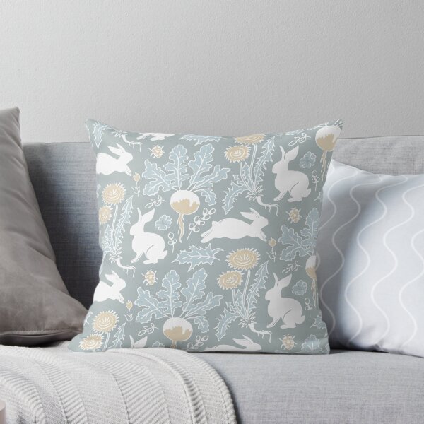Item preview, white rabbits in the vegetable garden designed and sold by colorofmagic.