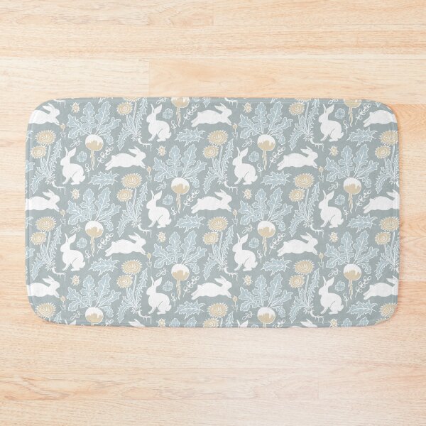 Item preview, white rabbits in the vegetable garden designed and sold by colorofmagic.