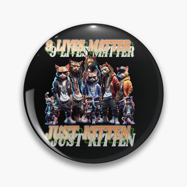 Item preview, 9 Lives Matter Just Kitten with cool cats Zip Hoodie designed and sold by reggie-kush.
