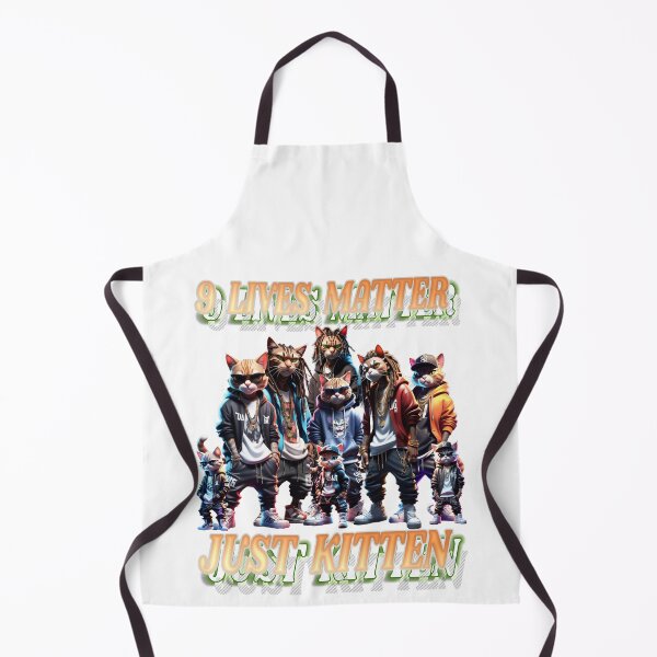 Item preview, 9 Lives Matter Just Kitten with cool cats Zip Hoodie designed and sold by reggie-kush.