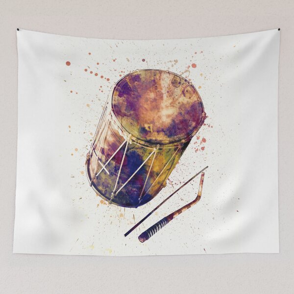 Item preview, Dhol Drum Abstract Watercolor designed and sold by ArtPrints.