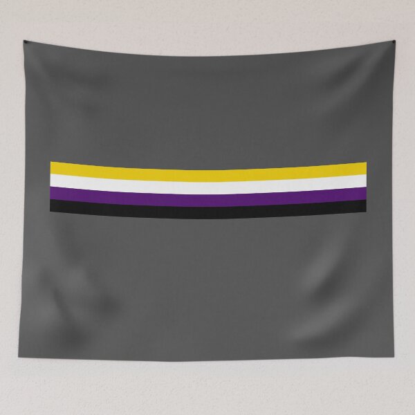 Item preview, Non-binary Pride Minimalist Stripe Design designed and sold by Sir Meow Meow.
