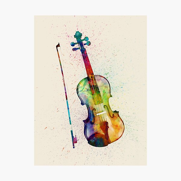 Item preview, Violin Abstract Watercolor designed and sold by MICHAEL TOMPSETT.
