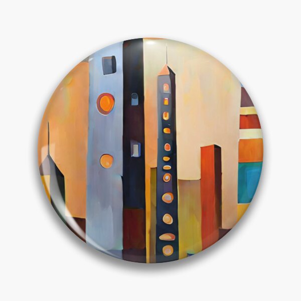 Item preview, Metropolis Mirage: A Technicolor Dream of Tomorrow | Digital Printable Art | Highrise Buildings designed and sold by kelvinmonye.
