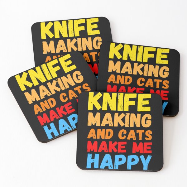 Item preview, Knife making and cats make me happy, Knife Making designed and sold by Dabbing Turtle Designs.