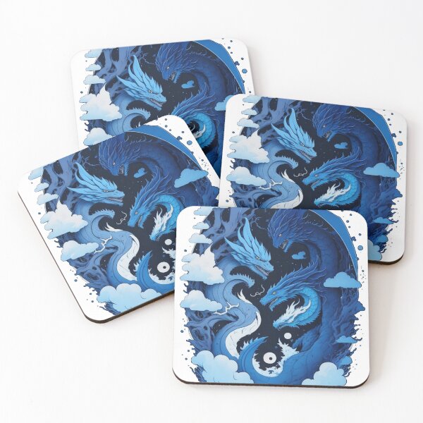 Item preview, Blue Ocean Dragons designed and sold by TondoMeander.