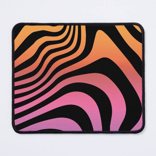 Item preview, Abstract Black Waves Yellow Purple Aesthetic designed and sold by LinDraws.