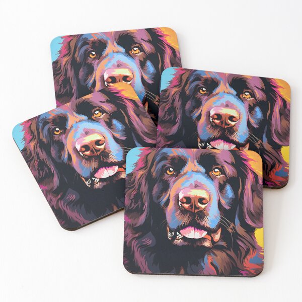 Item preview, Newfoundland dog portraits drawing. animal colorful. Animal throw pillow.  designed and sold by formform.