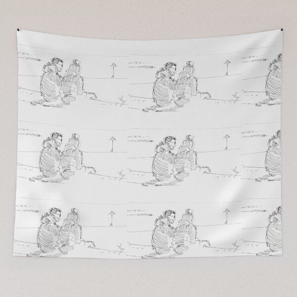 Item preview, Couple Sitting On Sea Wall At Exmouth Beach designed and sold by MikeJory.