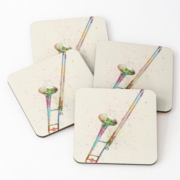 Item preview, Trombone Abstract Watercolor designed and sold by ArtPrints.
