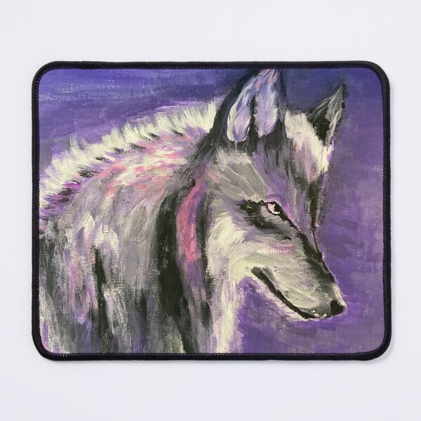 Item preview, Acrylic painting of wolf designed and sold by Aroeldesigns.