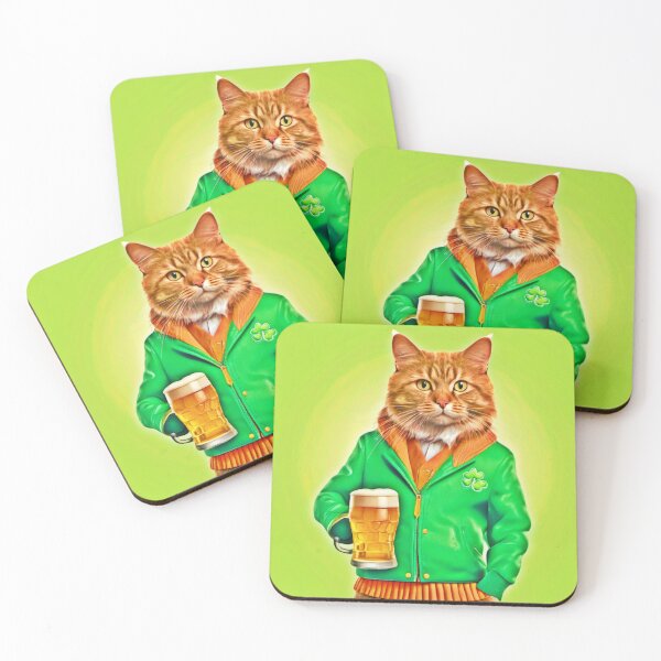 Item preview, Irish Day Cat: Stylish Jacket Swagger designed and sold by Health And Fitness Posts e-Store.