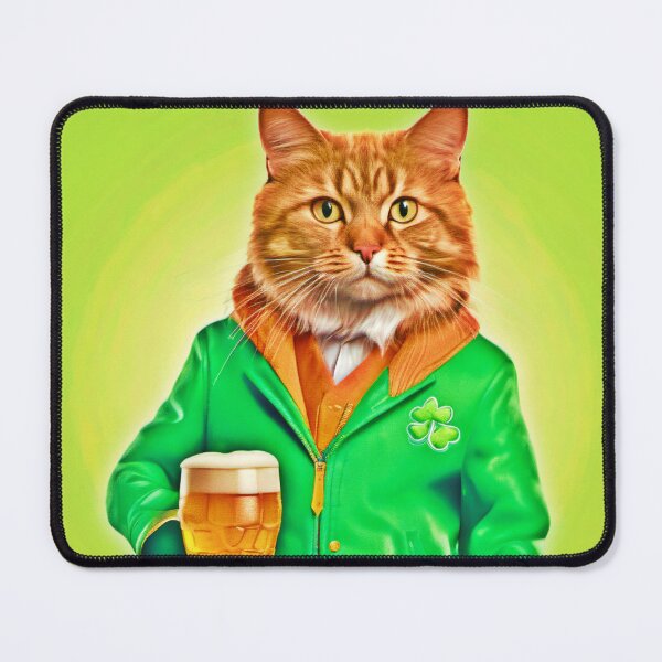 Item preview, Irish Day Cat: Stylish Jacket Swagger designed and sold by Health And Fitness Posts e-Store.