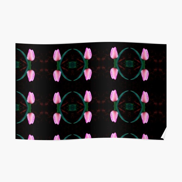 Spring tulips Poster