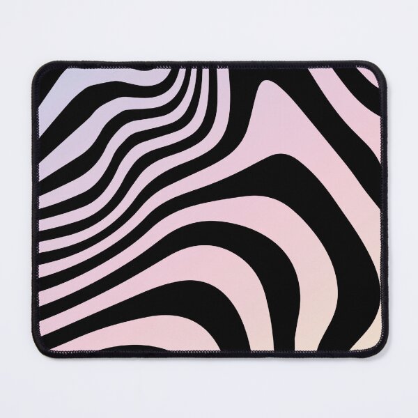 Item preview, Abstract Black Waves Holographic Pearl Aesthetic designed and sold by LinDraws.
