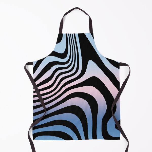Item preview, Abstract Black Waves Blue Sky Aesthetic designed and sold by LinDraws.