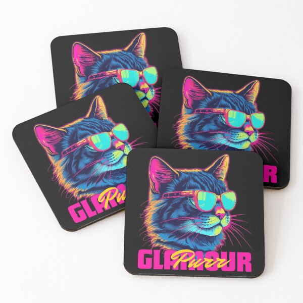 Item preview, Vintage Glamour Purr. Retro Cat Art. designed and sold by GiveMeMood.