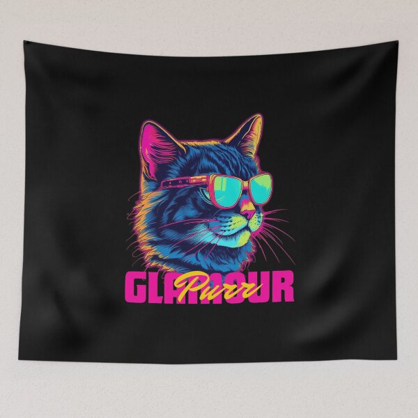 Item preview, Vintage Glamour Purr. Retro Cat Art. designed and sold by GiveMeMood.