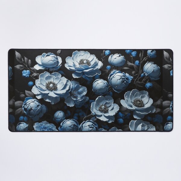 Item preview, Blue Noir Blossoms designed and sold by Sadia Jannat.