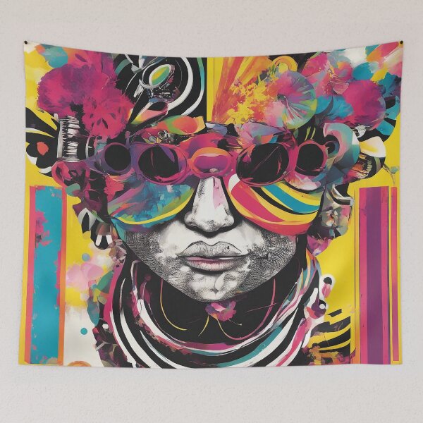 Item preview, Technicolor Cyberpunk Goggles Space Girl designed and sold by TexasJenny.
