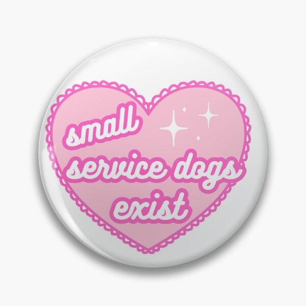Item preview, small service dogs exist lace heart designed and sold by disableddaydreamer .