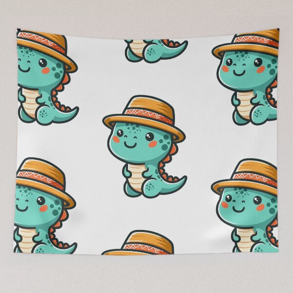 Item preview, Cool Dino in Hat designed and sold by ArtfulWeave.