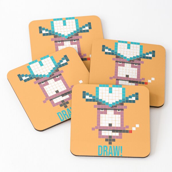 Item preview, Draw! Gift for a Cowboy who loves Pixel Art or gift for procrastinating Artist who can't get motivated to start that Drawing! designed and sold by stuinflipflops.