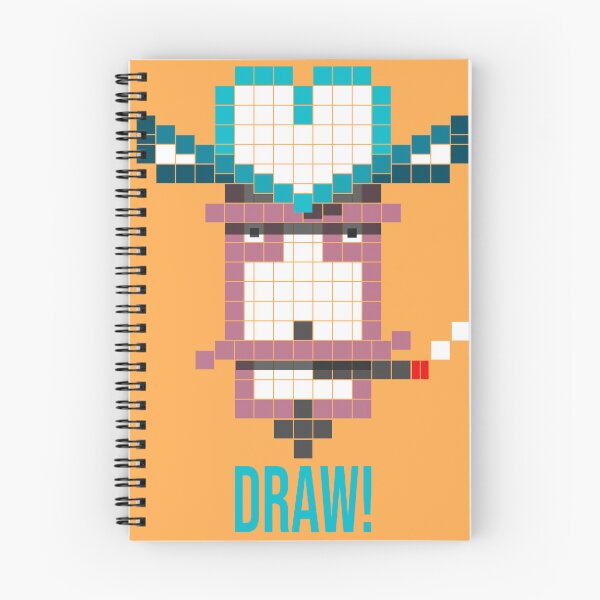 Item preview, Draw! Gift for a Cowboy who loves Pixel Art or gift for procrastinating Artist who can't get motivated to start that Drawing! designed and sold by stuinflipflops.