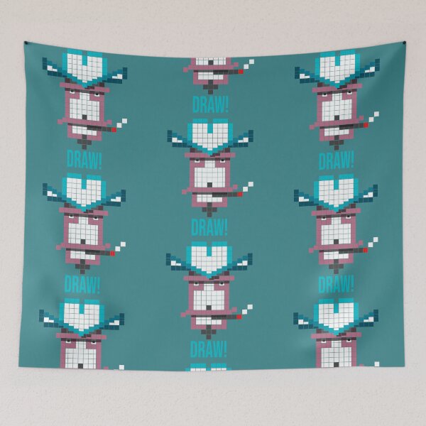 Item preview, Draw! Gift for a Cowboy who loves Pixel Art or gift for procrastinating Artist who can't get motivated to start that Drawing! designed and sold by stuinflipflops.