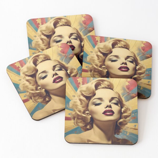 Item preview, Glitter of the Past: Golden Screen Icons in Vintage Pop Art 2 designed and sold by Silveira-Jess.