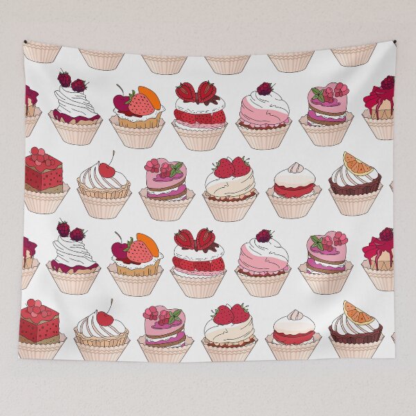 Item preview, Seamless pattern with different kinds of dessert.  designed and sold by annatyukhmeneva.