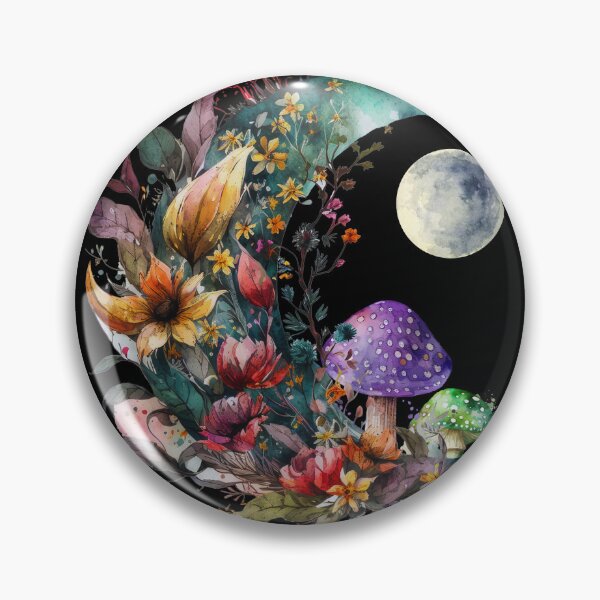 Item preview, Mystical Moon And Mushroom  designed and sold by LittleGnomad.