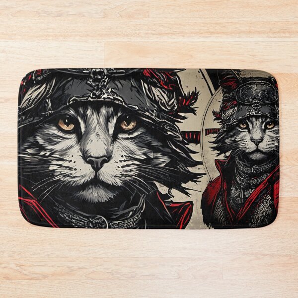 Item preview, Samurai Cat in samurai armour and helmet  designed and sold by NPC-Trader.