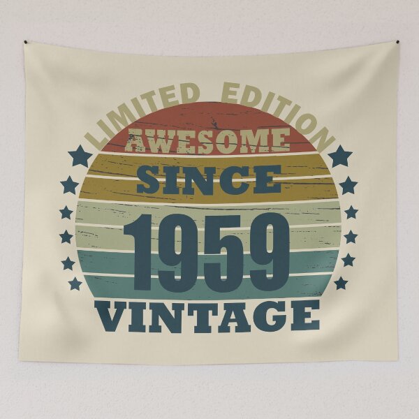 Item preview, Born in 1959 vintage retro classic birthday designed and sold by Alexaltay.