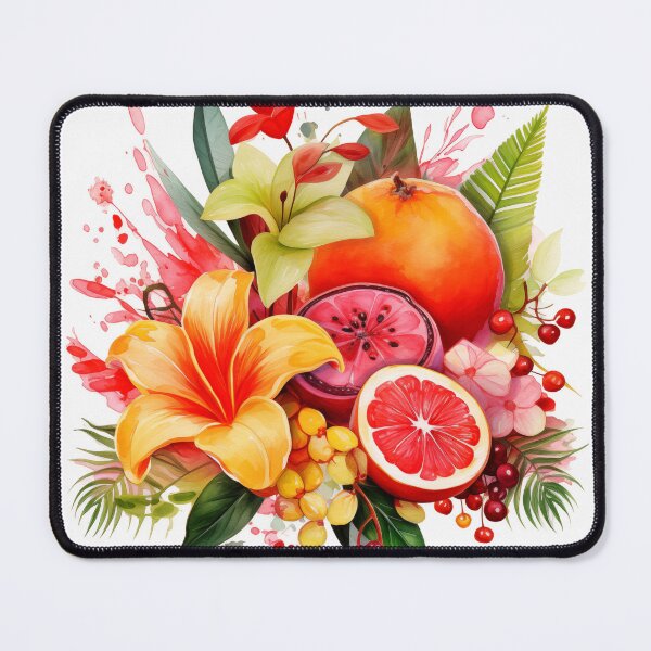 Item preview, vibrant aquarel eatable exotic flowers leafs and amiless designed and sold by CamTechMar.