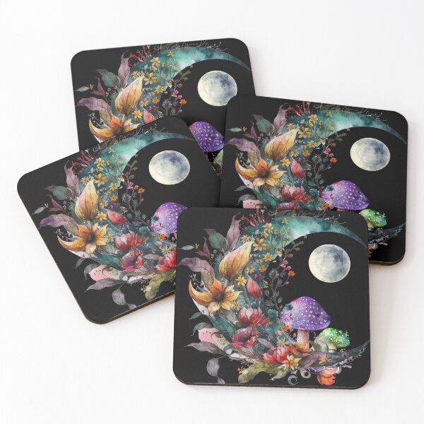 Item preview, Mystical Moon And Mushroom  designed and sold by LittleGnomad.