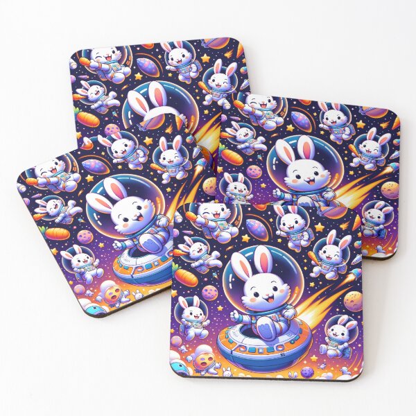 Item preview, Rabbits in space designed and sold by Digital Dreamsmiths.