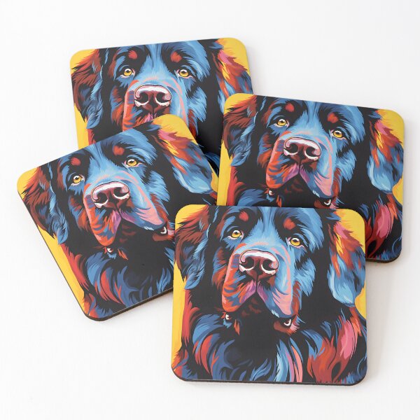 Item preview, Newfoundland dog portraits drawing. animal colorful. Animal throw pillow.  designed and sold by formform.
