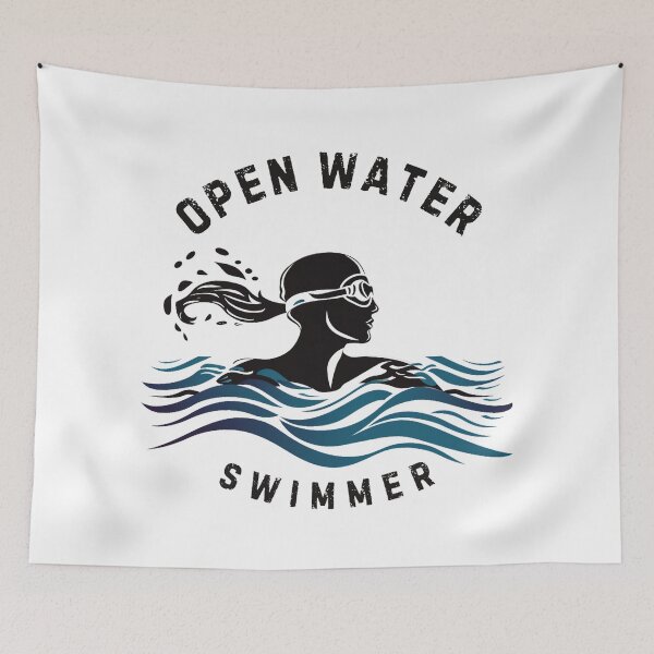 Item preview, Open Water Swimmer Mask - Female - w/text designed and sold by TheDigitalAnvil.