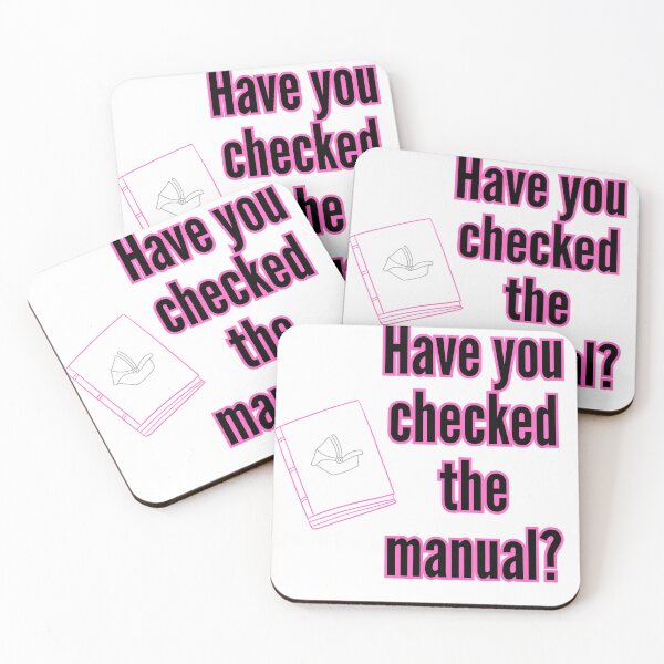 Item preview, Have You Checked the Manual?  designed and sold by BuckleUpDesign.