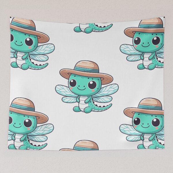 Item preview, Cool Dragonfly in Hat designed and sold by ArtfulWeave.