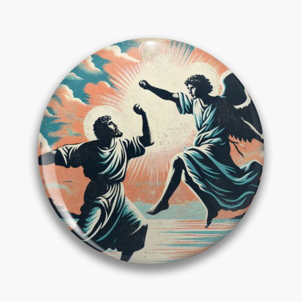 Item preview, Jacob Wrestling The Angel Vintage Empowering Inspiring Faith Bible designed and sold by DEEZAYN.